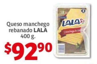 Queso Manchego Rebanado LALA 400g