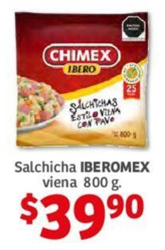 Salchicha IBEROMEX Viena 800g