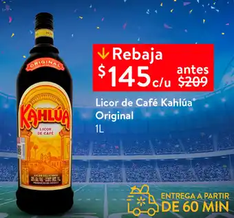 Walmart Licor de Café Kahlúa Original 1L oferta