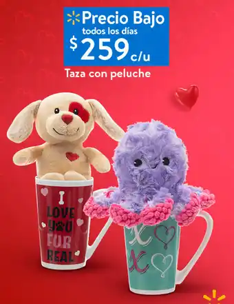 Walmart Taza con Peluche oferta