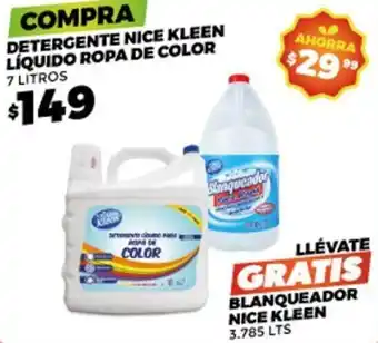 Detergente Nice Kleen Líquido Ropa de Color 7L