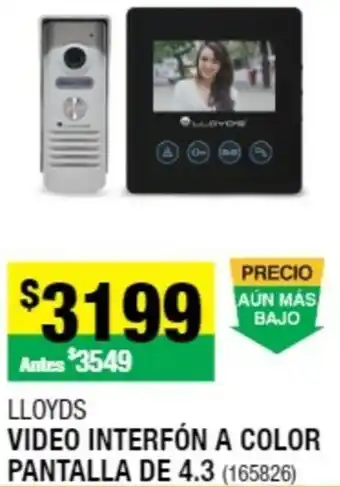 The Home Depot Lloyds Video Interfón a Color Pantalla de 4,3 oferta