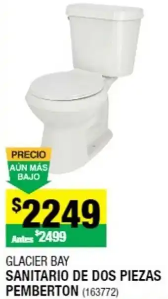 The Home Depot Glacier Bay Sanitario de Dos Piezas Pemberton oferta