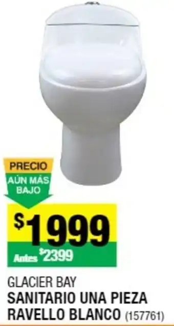 The Home Depot Glacier Bay Sanitario Una Pieza Ravello Blanco oferta