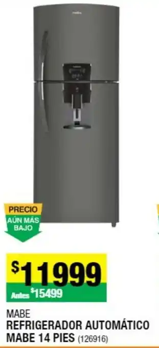 The Home Depot Mabe Refrigerador Automático 14 Pies oferta