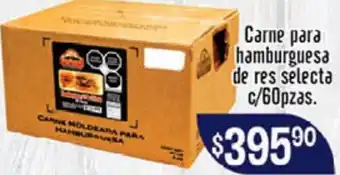 El Florido Carne para Hamburguesa de Res Selecta c/60pzas oferta
