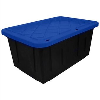 Caja de plástico de uso rudo 102 l negro