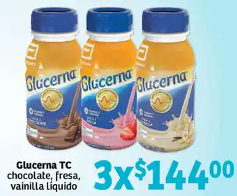 Soriana Híper Glucerna TC Chocolate, Fresa, Vainilla Líquido oferta