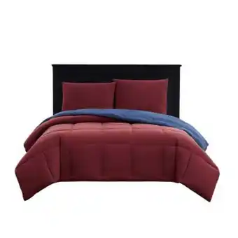 Sam's Club Edredón tipo pluma reversible member's mark king size rojo/azul oferta