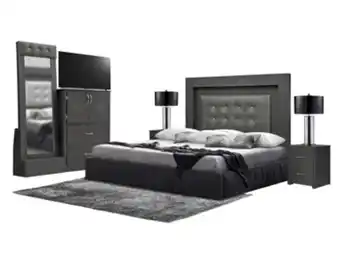 Recamara infinity queen size  plata