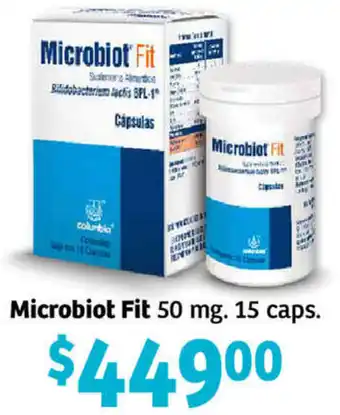 Soriana Híper Microbiot Fit 50mg 15 Caps oferta
