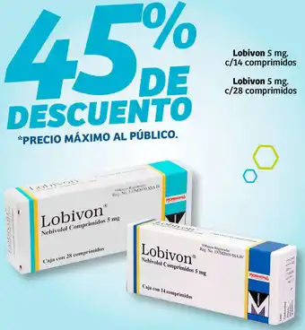 Lobivon 5mg c/14 Comprimidos