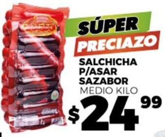 Merco Salchicha P/Asar Sazabor oferta