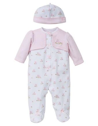 Mameluco con diseño gráfico little me algodón para bebé