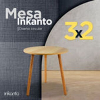Waldos Mesa inkanto circular ¡3x2! oferta