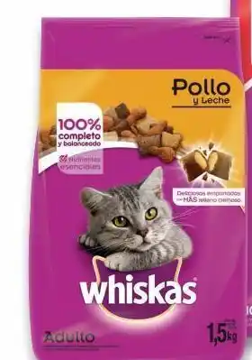 Alimento para gatos whiskas 1,5kg