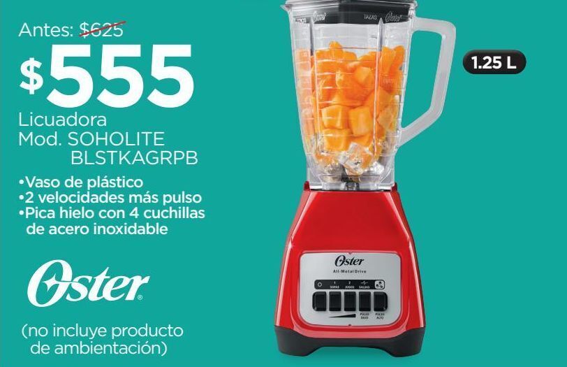 Licuadora oster oferta en Chedraui