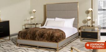 Casa de las Lomas Cama biella nogal oscuro oferta