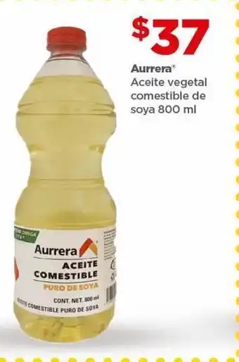 Bodega Aurrerá Aceite vegetal aurrera comestible de soya 800ml oferta