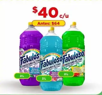 Bodega Aurrerá Desinfectante fabuloso frescura activa 2l varias fragancias oferta