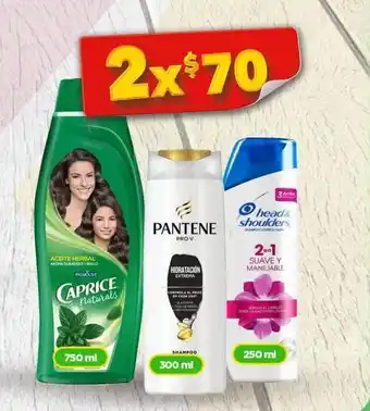 Bodega Aurrerá Shampoo caprice naturals 750ml x 2 oferta