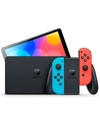 Gameplanet Consola nintendo switch modelo oled joy-con azul y rojo neon oferta