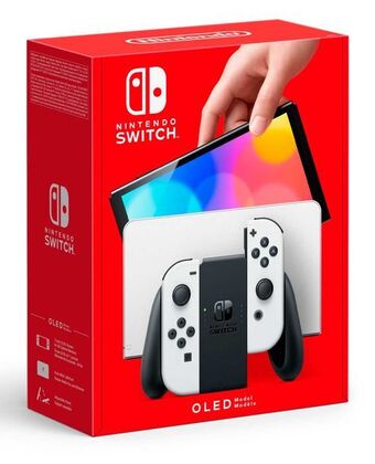 Gameplanet Consola nintendo switch modelo oled joy-con blanca oferta