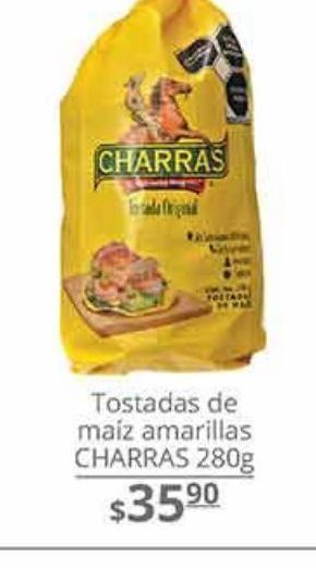 Tostadas de maíz amarillas charras 280g