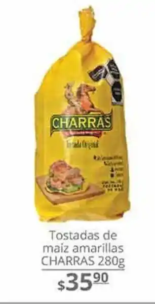 Tostadas de mañiz amarillo charras 280g