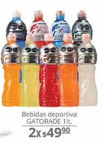 La Comer Bebida deportiva gatorade 1l x 2 oferta