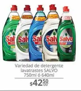 La Comer Detergente lavatrastes salvo 750ml o 640ml oferta