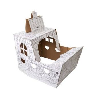 Sam's Club Barco pirata de cartón jumbo american crafts armable oferta