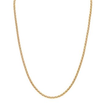 Nacional Monte de Piedad Gargantilla eslabón laminado en oro amarillo 14 kilates. oferta