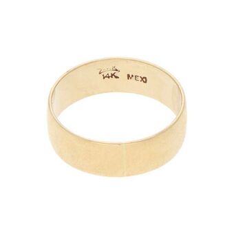 Nacional Monte de Piedad Argolla lisa en oro amarillo 14 kilates. oferta