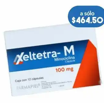 Farmacia San Pablo Xeltetra 12 cápsulas caja clorhidrato de minociclina 100 mg oferta