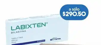 Farmacia San Pablo Labixten 10 tabletas caja bilastina 20 mg oferta