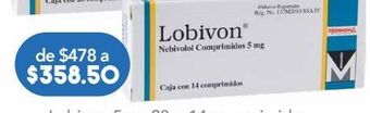 Farmacia San Pablo Lobivon 14 comprimidos caja clorhidrato de nebivolol 5 mg oferta