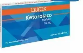 Farmacia San Pablo Ketorolaco 10 mg aurax 20 tabletas caja oferta