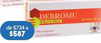 Farmacia San Pablo Debromu 30 tabletas caja bromuro de otilonio 40 mg oferta