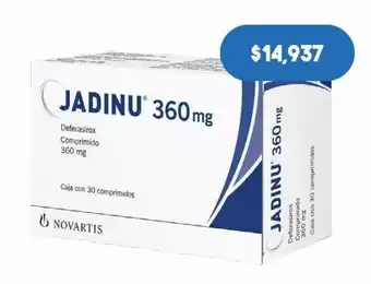 Farmacia San Pablo Jadinu 30 comprimido caja deferasirox 360.0 mg oferta