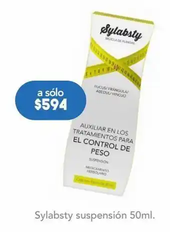 Sylabsty fucus, frángula, abedul e hinojo auxiliar en el control de peso 50 ml suspensión gotero