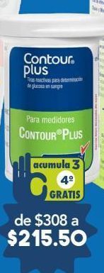 Farmacia San Pablo Contour plus diabetes tiras reactivas 50 piezas caja oferta