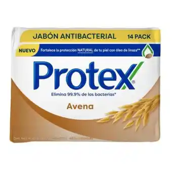 Sam's Club Jabón antibacterial en barra protex avena 14 pzas de 127 g oferta