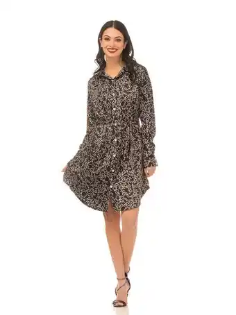 Vestido camisero de manga larga