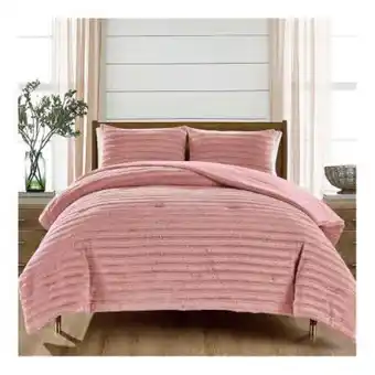 Sam's Club Set de edredón member's mark king size rosa oferta