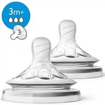 Set de 2 tetinas avent natural flujo medio