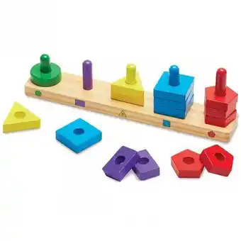Tablero para apilar y clasificar melissa & doug