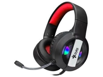 PCEL Audífonos gamer con micrófono stylos stsheg2b, iluminación led, usb y 3.5mm. color negro. oferta
