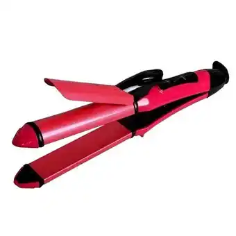 Rizador y plancha para cabello 2 en 1