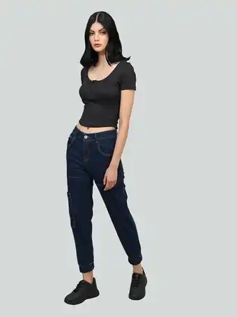 Cuidado con el Perro Jogger denim stone alto oferta